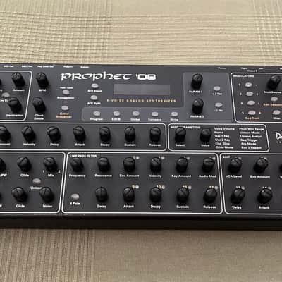 Dave Smith Instruments Prophet 08 PE Desktop 8-Voice Desktop Synthesizer 2012 - 2016 - Black with Wood Sides image 2