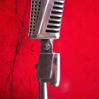 Vintage 1960's Monarch TM-16 dynamic microphone Satin Chrome High Z w cable image 7