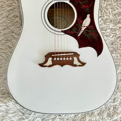 2024 Epiphone Limited Edition Dove PRO Acoustic Electric Mint w/ SKB Case image 2