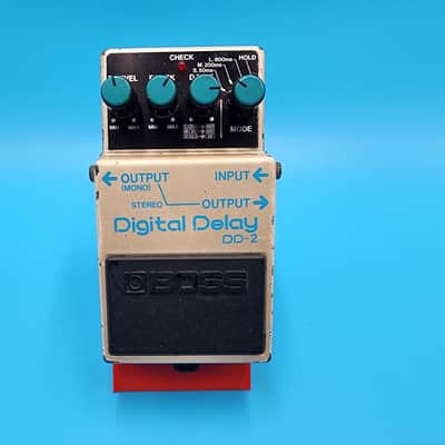 Vintage 80s Boss DD-2 Digital Delay Guitar Effect Pedal Long Chip MIJ Japan Bass image 1