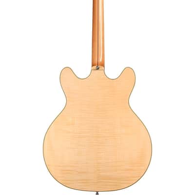 Guild Starfire Bass II Flamed Maple Short-Scale Semi-Hollow Electric Bass Guitar Regular Natural image 2