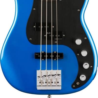 Fender American Ultra II Precision Bass 4-String Bass Guitar, Ebony Fingerboard, Noble Blue image 1