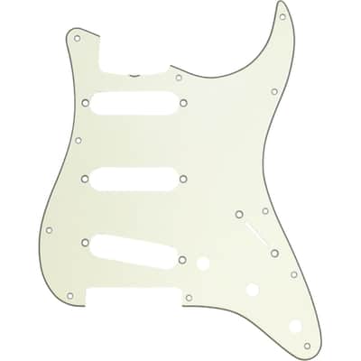 FENDER - Pickguard Stratocaster S/S/S 11-Hole Vintage Mount (with Truss Rod Notch) Mint Green 3-Ply - 0991343000 image 1