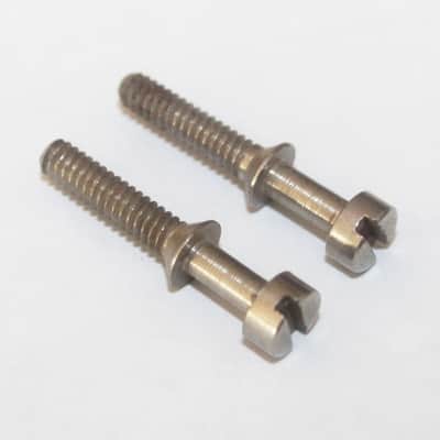 Vintage 1960's Gibson Adjustable Bridge Saddle Screws Set Of 2 1963 Acoustic Guitar image 5