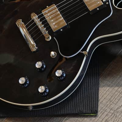 Minty! 2024 Gibson ES-339 Semi-Hollow Electric Guitar Trans Black Ebony + OHSC image 7
