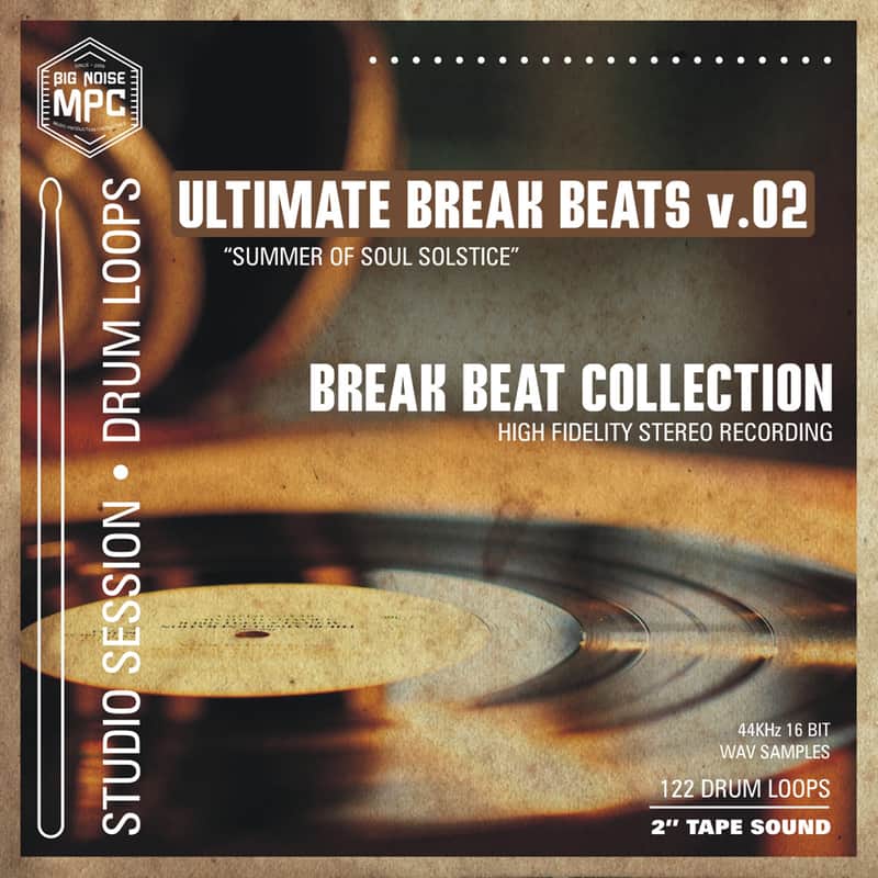 122 Fresh Drum Loops “Ultimate Break Beats” v.02 | Compact Disk image 1