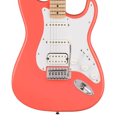 Fender Squier Sonic Stratocaster HSS - Tahititan Coral w/ Frontman 10G Amplifier image 2