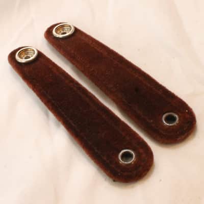 NEW Sepia Fuselli Leather Bellows Clasp - Pair of 2 Pieces image 2