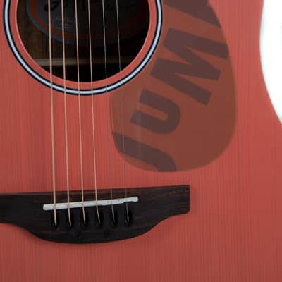 Applause AAS-69-O Applause Jump Series Dreadnought Slope Shoulders Solid European Spruce Top Maple Neck 6-String Acoustic Guitar - Peach image 5