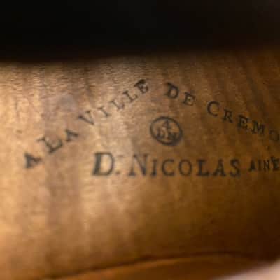 19th c.French violin by Didier Nicolas Aine1850 image 9