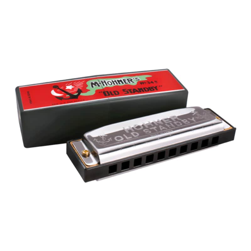 Hohner 34B-BX-D Old Standby Harmonica - Key of D image 1