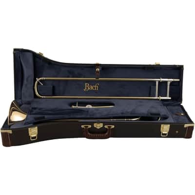 Bach Stradivarius Tenor Trombone in Bb 42BOG Open Wrap - Gold Brass Bell image 4
