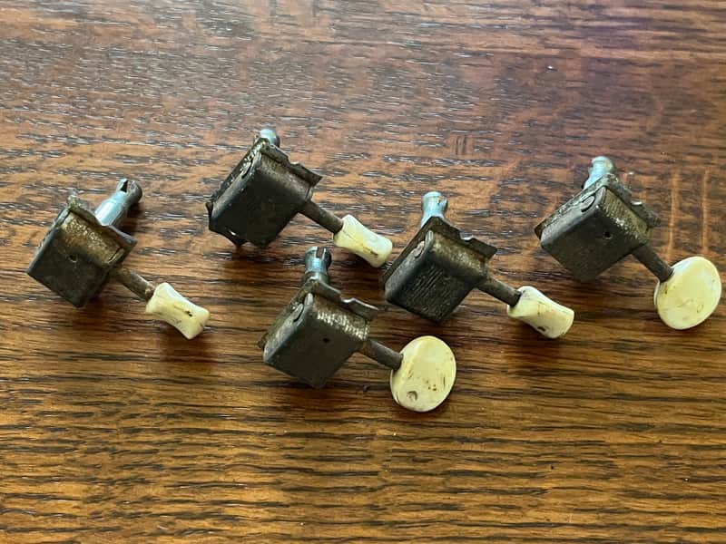 1958 - 1964 set Fender Musicmaster Duo Sonic Mustang guitar tuners tuning pegs image 1