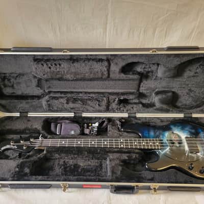 Ernie Ball Music Man Stingray 2017 - Stealth Black / Custom Jason Voorhees Paintjob image 1