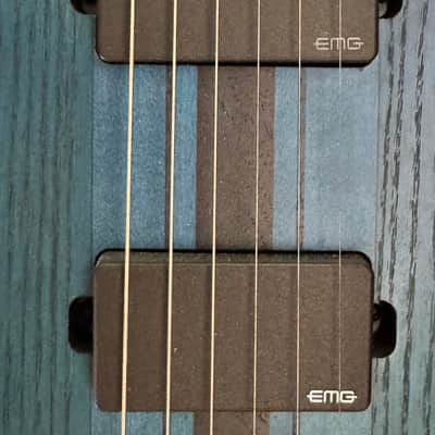 Ibanez RGIT20FE-SBF Iron Label Neck Through 2017- Sapphire Flat image 10