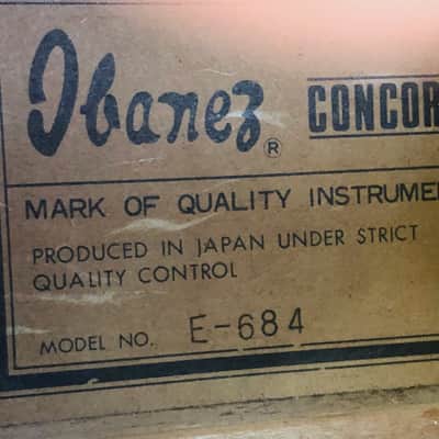 Ibanez E-684 Concord Hummingbird 1976 - Cherry image 4