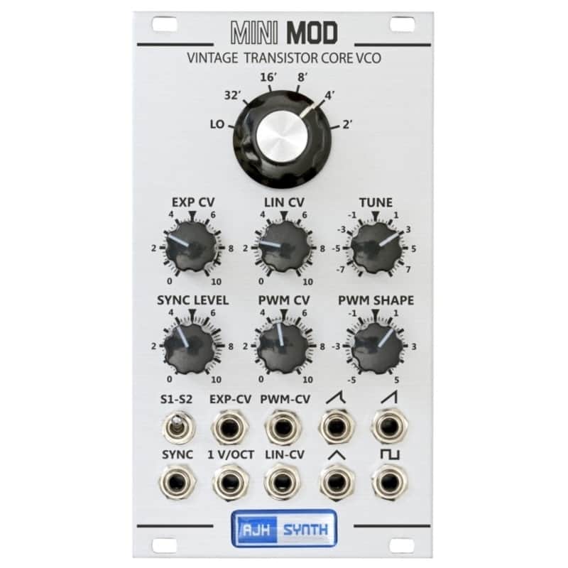AJH Synth AJH Synth MiniMod VCO Eurorack Module (Silver) Silver