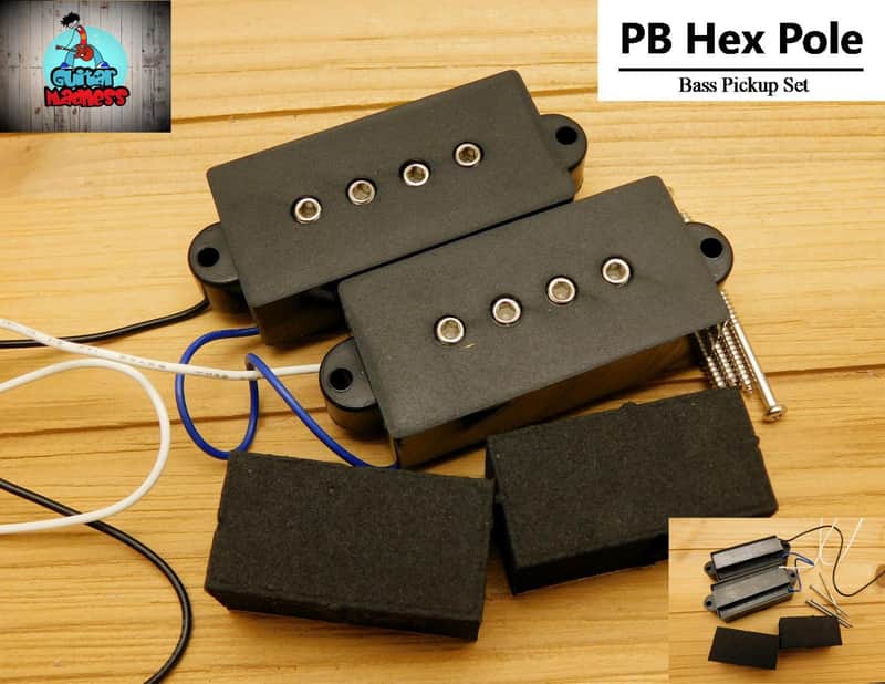 Immagine G.M. PB Precision Bass Hex Pole Pickup Set - 1