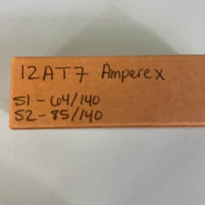 1963 Amperex 12AT7 ECC81 Vintage Bugle Boy Tk2 Suresnes France Preamp Tube! T105 image 7
