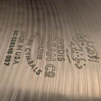 22" Zildjian 20 Rivets Chinese China Ride Crash Cymbal Swish Knocker 2020s - Traditional Natural image 9
