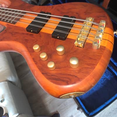 Schecter Stiletto Studio-8 Left Hand Active Bass 2010s - Honey Satin image 8