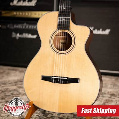 Taylor 312ce-N Nylon Grand Concert Acoustic/Electric Guitar with Hardshell Case image 1