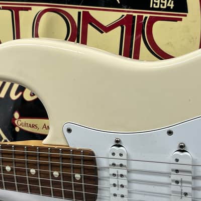 Fender Standard Stratocaster Strat Left Handed Lefty Electric Guitar - Arctic White image 4