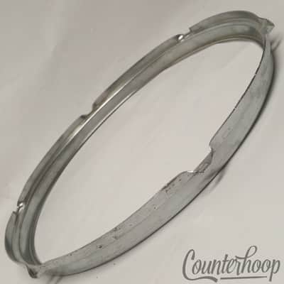 Pearl 14" Stick-Saver Snare/Tom Drum Rim/Hoop Triple Flange Chrome 6-Lug Vintage image 4