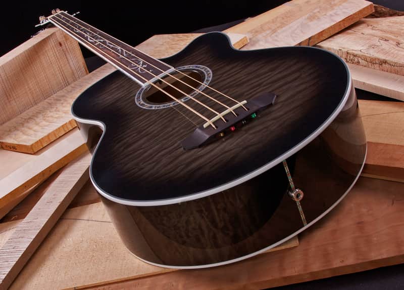 Michael Kelly Dragonfly 4 Fretless Acoustic Bass w/ Smoke Burst Finish MKD4FSBSFR image 1