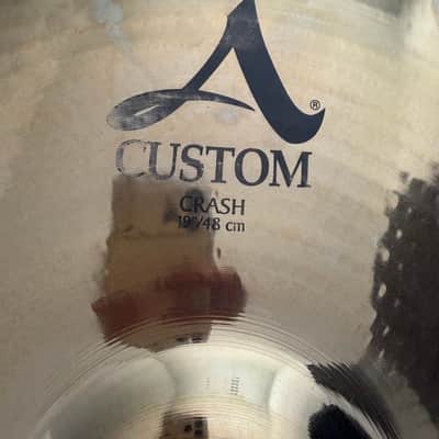 Zildjian A Custom 19” Crash Cymbal Brilliant Finish Excellent image 4