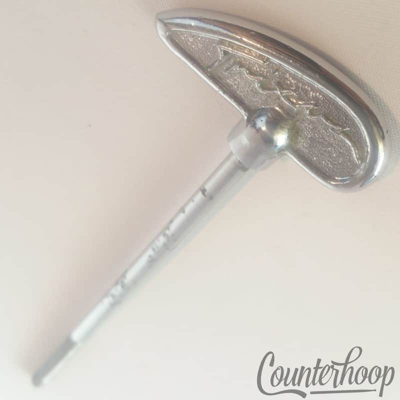 *Trixon Bass Drum Thumb Tension T-Rod Vintage 60s Chrome Germany Parts/Hardware* image 1