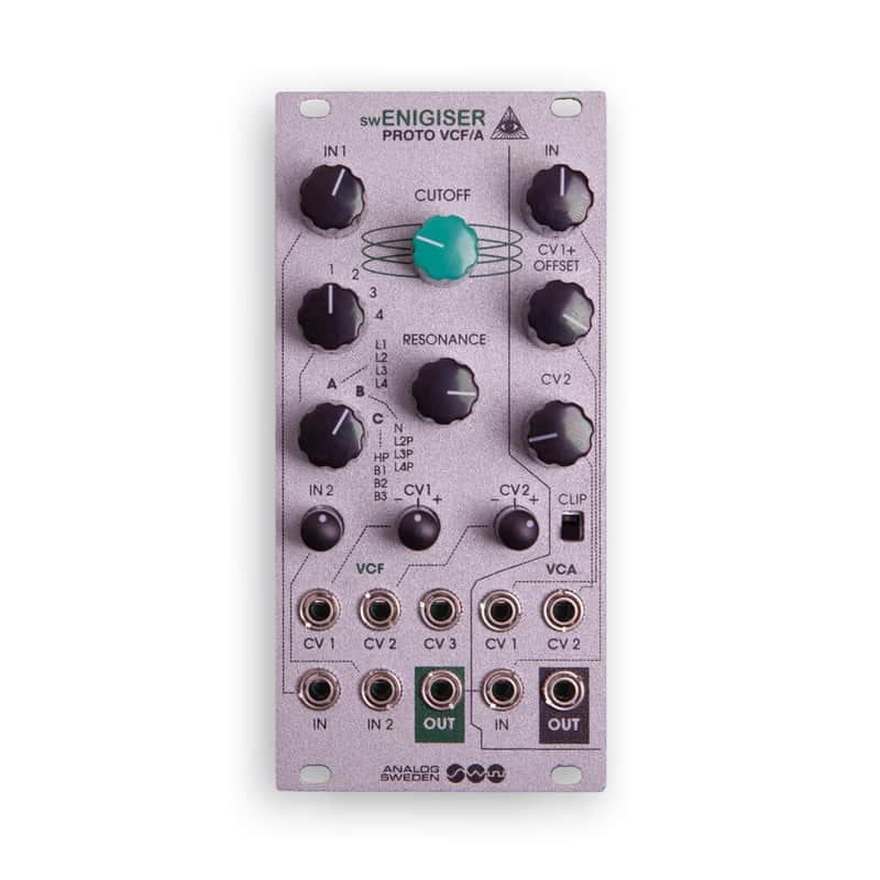 Analog Sweden SWEnigiser Proto VCFA Eurorack Filter Module (Silver) image 1