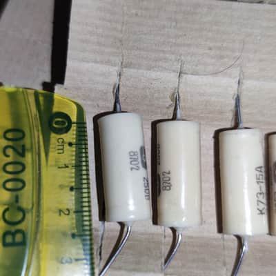 10x Soviet K73-15 A 0.047uF 250V Guitar Tone Capacitors - NOS 1987 - Mylar Film image 5