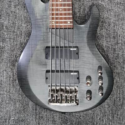 ESP LTD 6-String Bass B-206SM 2007 - 2018 - See Thru Black Satin image 1
