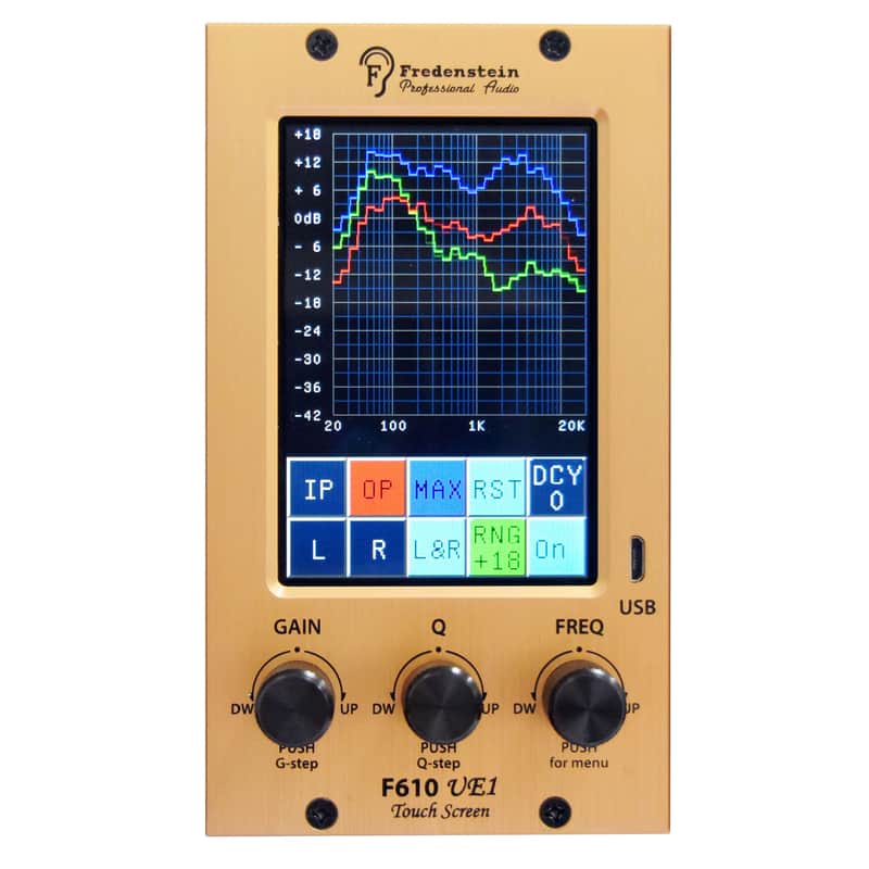Fredenstein F610 UE1 500 Series Touch Screen Equalizer Module image 1