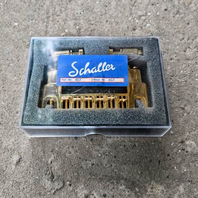 Schaller 457 bridge with fine-tuners gold, Iommi, 456, 458 image 5