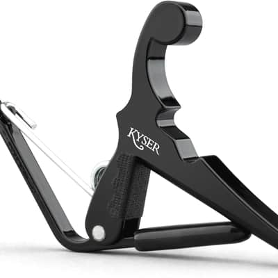 Kyser Quick-Change Capo, Black - for Banjos, Ukes, & Mandolins, USA Made, KBMBA image 2