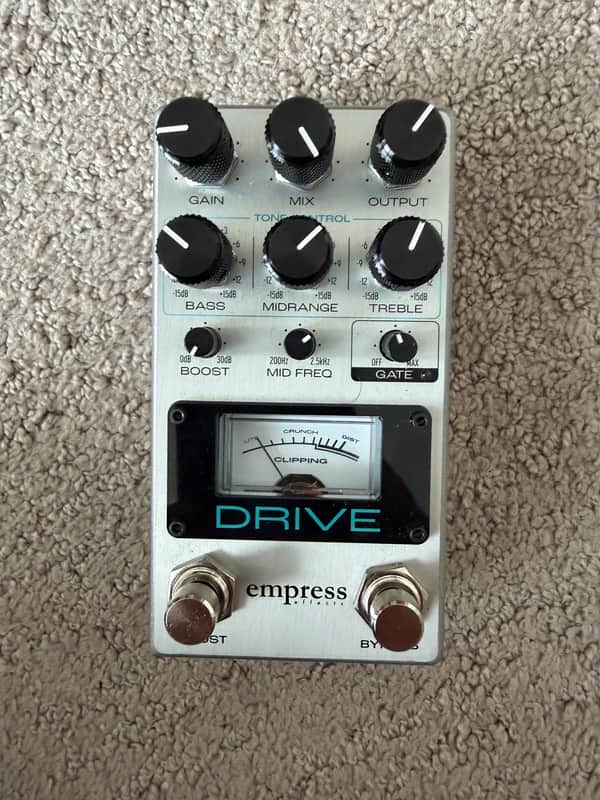Empress Effects Drive Analog Overdrive + Boost Footswitch Pedal + Adaptive Noise Gate Control