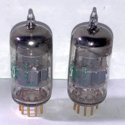 1972 Sylvania 6922 ECC88 6DJ8 Mil-Spec Tubes, Matched Pair, Tested, Matched Codes image 2