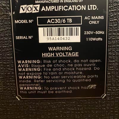 Vox AC30 TBX - Made in England (Korg) - 90's - Blue Alnico image 3