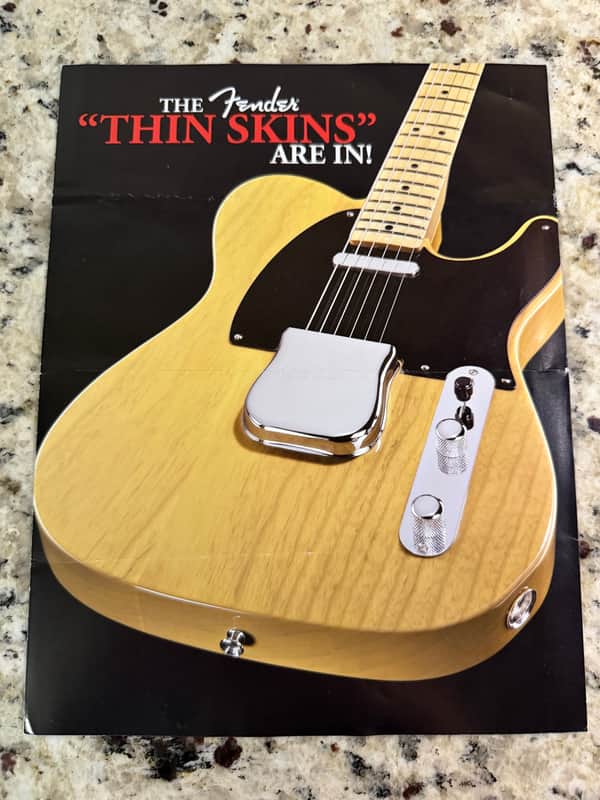 Fender Thin Skins Brochure 2007 stratocaster telecaster Jaguar Jazzmaster image 1