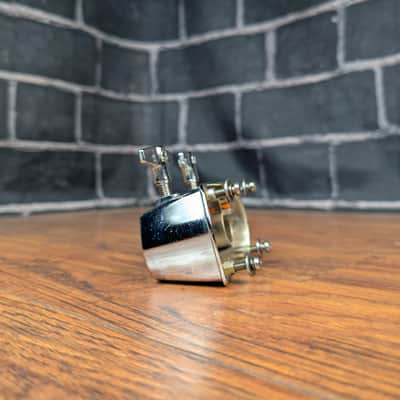 CB SP Series Bass Drum Double Mount – 5/8" Tom Arm Fit – 1 3/4" × 2 5/8" Hole Spacing – Chrome Hardware – Light Wear – Solid Mounting Solution image 5