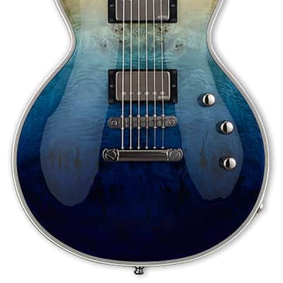 ESP E-II Eclipse Burl Blue Natural Fade w/case image 2