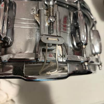 Slingerland Super Sound King Snare Drum - Dual Super Snare Strainer 1960s - Chrome over brass image 2