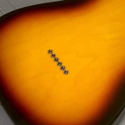 Lefty Fender Standard Telecaster 3 Tone Sunburst Tele Body Natural Relic Custom Build Project image 15
