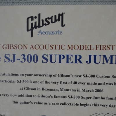 Gibson SJ-300 - Custom Shop - 1 of 40 With COA 2006 Antique Natural image 9