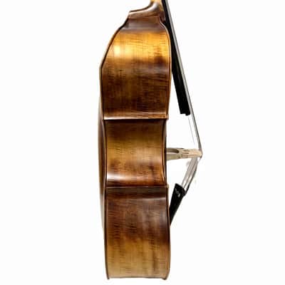 High quality 4/4 Double bass,Flames Maple back,Spruce Wood Top,Deep Big Sound image 11