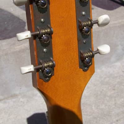 Harmony H165 mahogany 000 size guitar w/hsc 1960s image 10