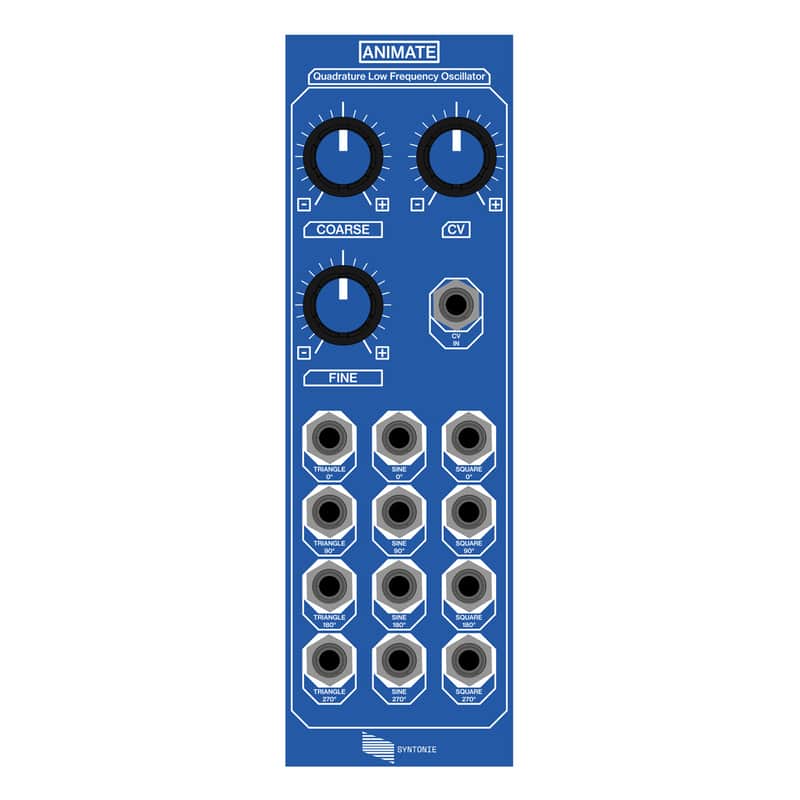Syntonie Animate - Quadrature Low Frequency Oscillator Eurorack Video Module image 1