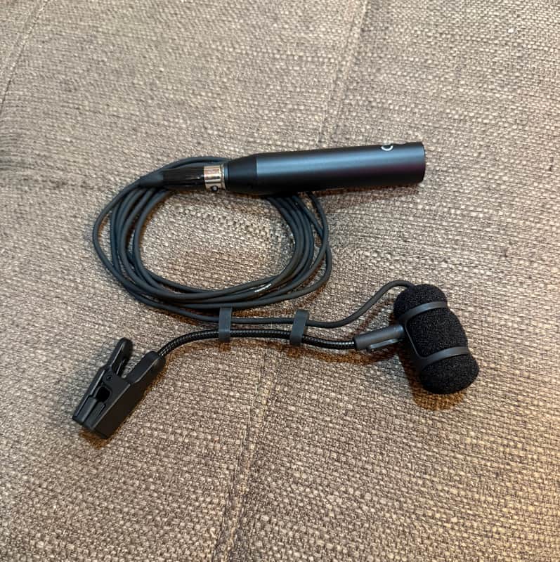 Audio-Technica PRO35 Cardioid Condenser Clip On Instrument Microphone 2010s - Black image 1